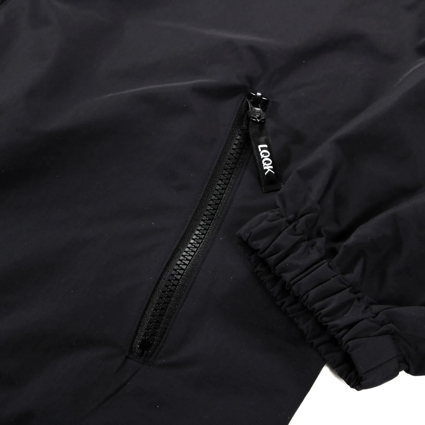 LQQK STUDIO NYLON TRACK JACKET BLACK