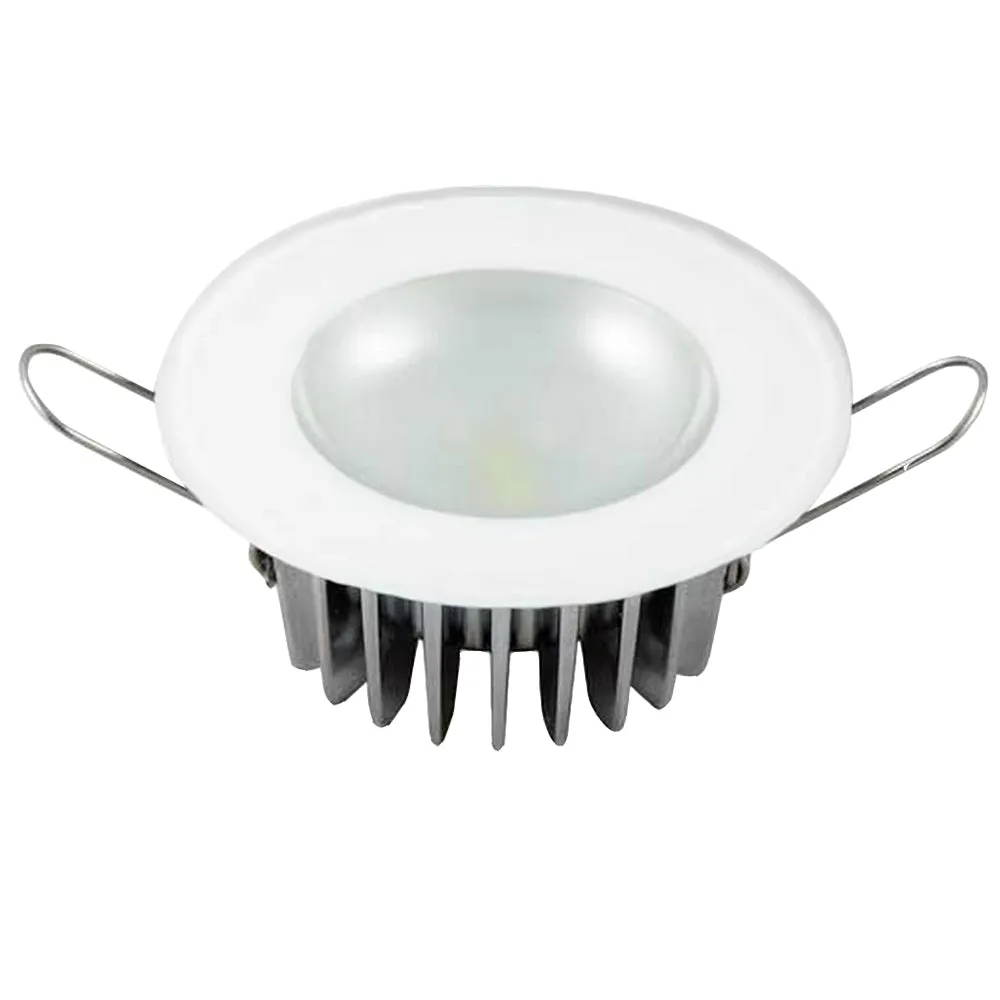 Lumitec Mirage - Flush Mount Down Light - Glass Finish/No Bezel - 4-Color Red/Blue/Purple Non Dimming w/White Dimming [113190]