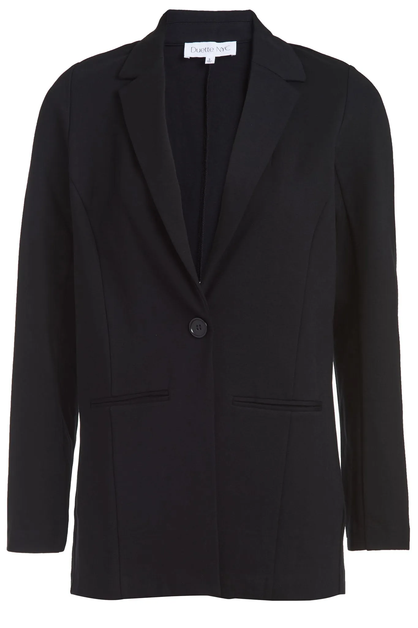 Luxury Ponte Knit Long Blazer - The Park