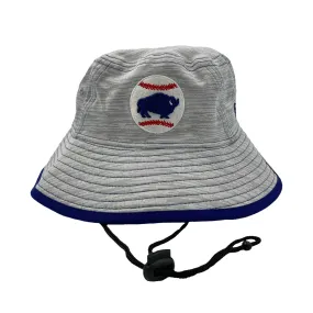 New Era Buffalo Bisons Alternate Light Gray Bucket Hat