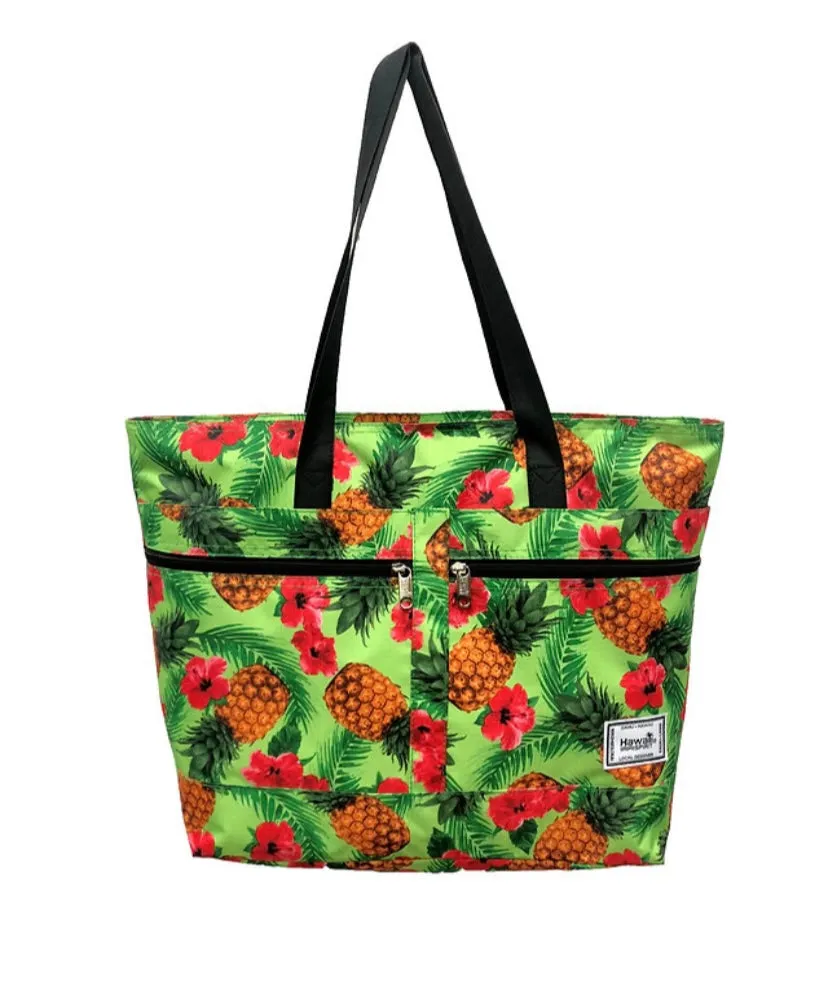 Pineapple Paradise Tote Bag with Zipper