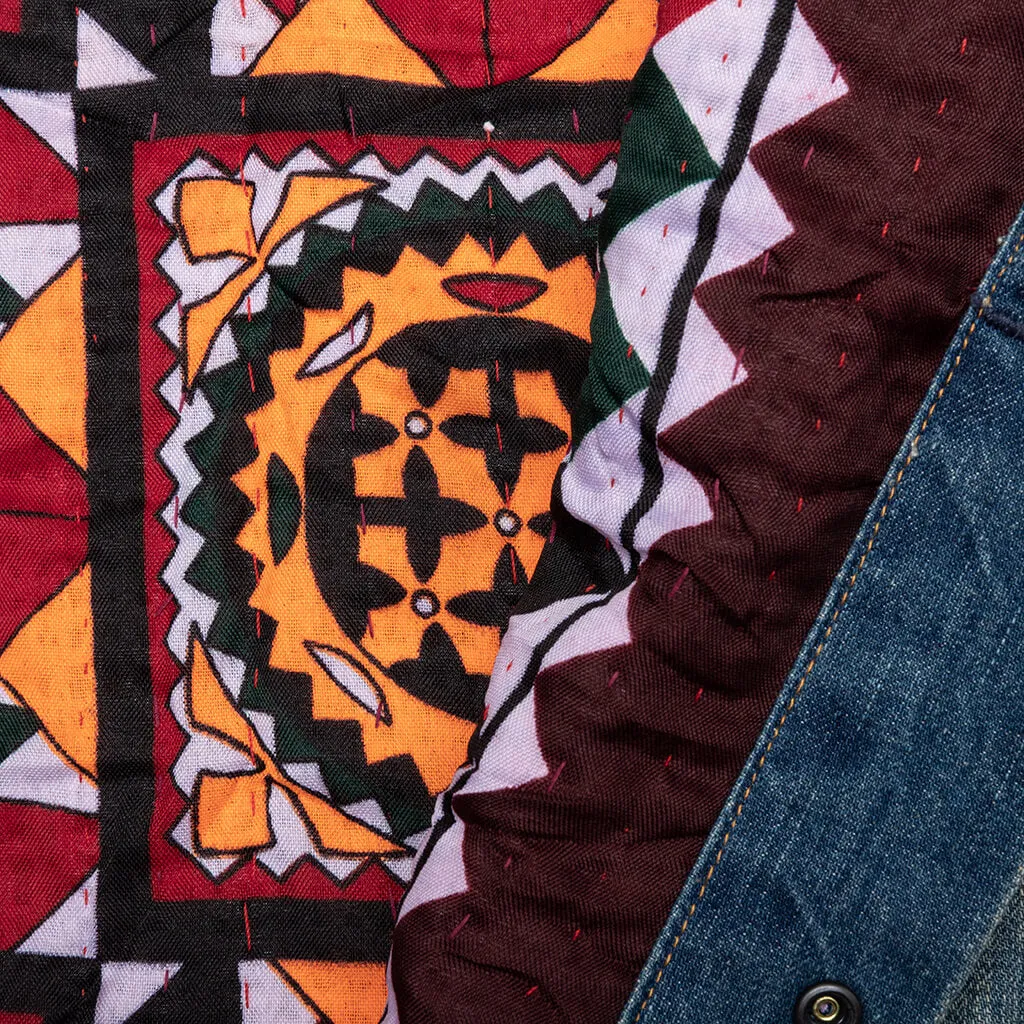 Rebuild by Covered Reversible Jacket Jean Jacket   Rug - Multi