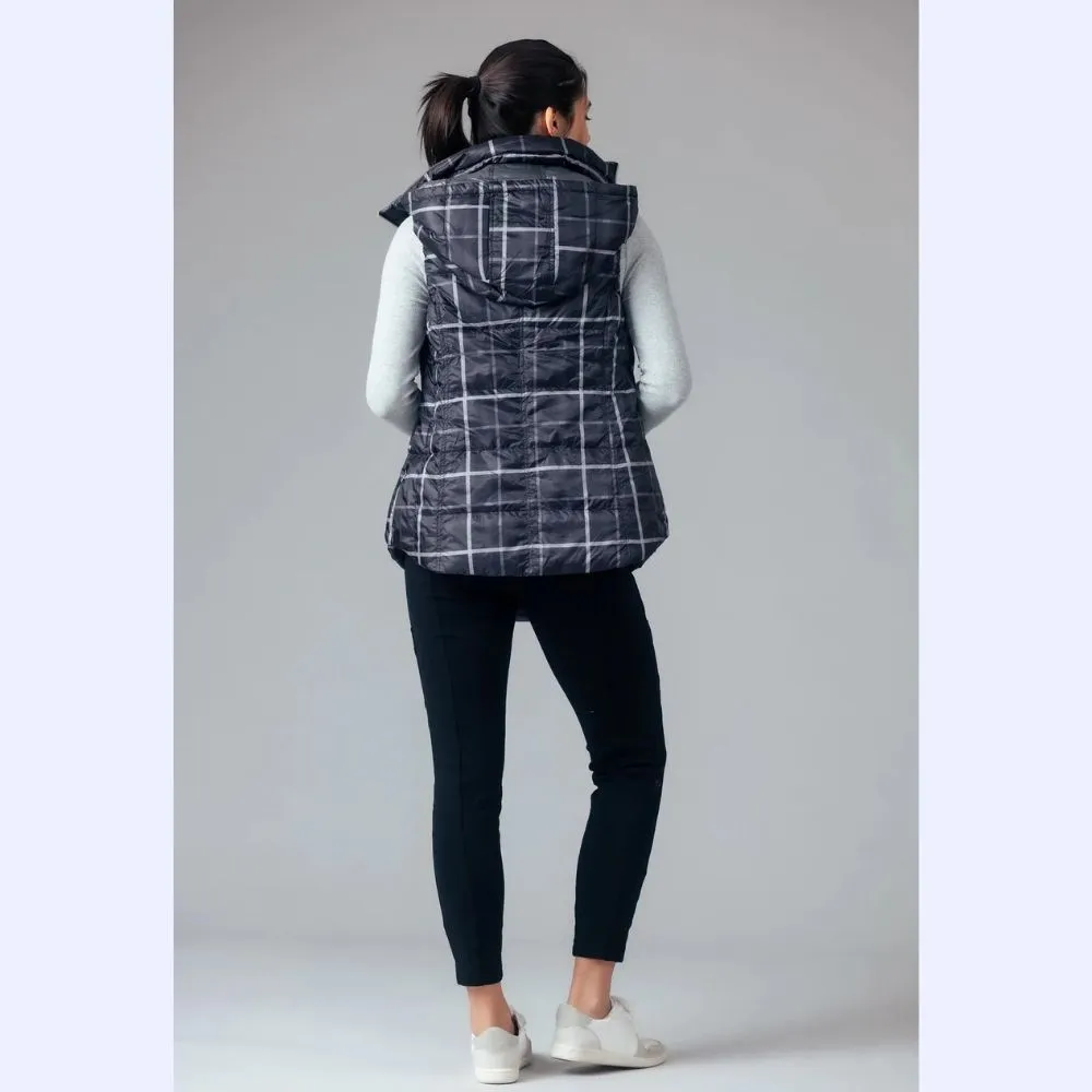 Reversible Down Vest-Mid Length