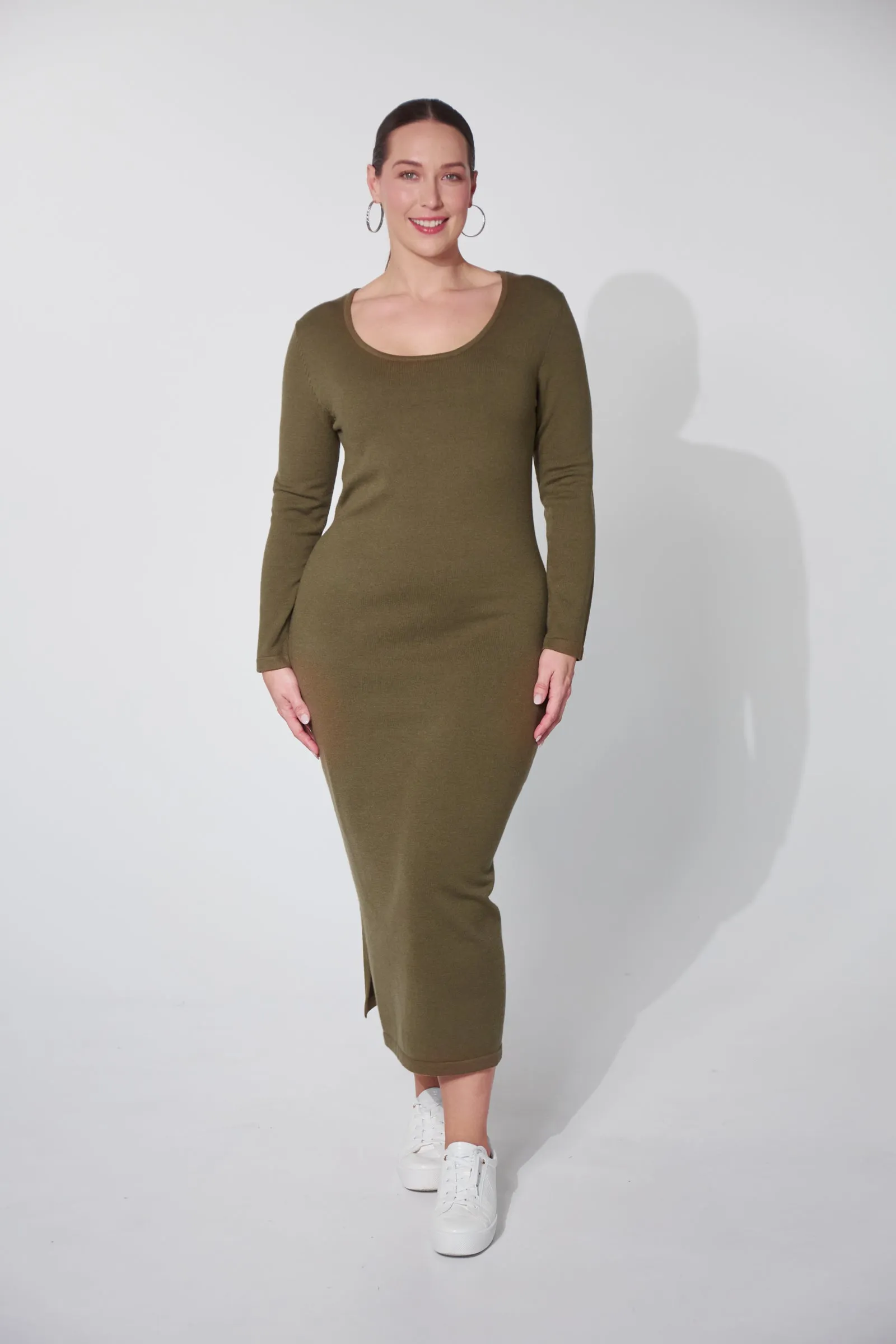 SALE - Nikolai Knit Dress - Fern Green