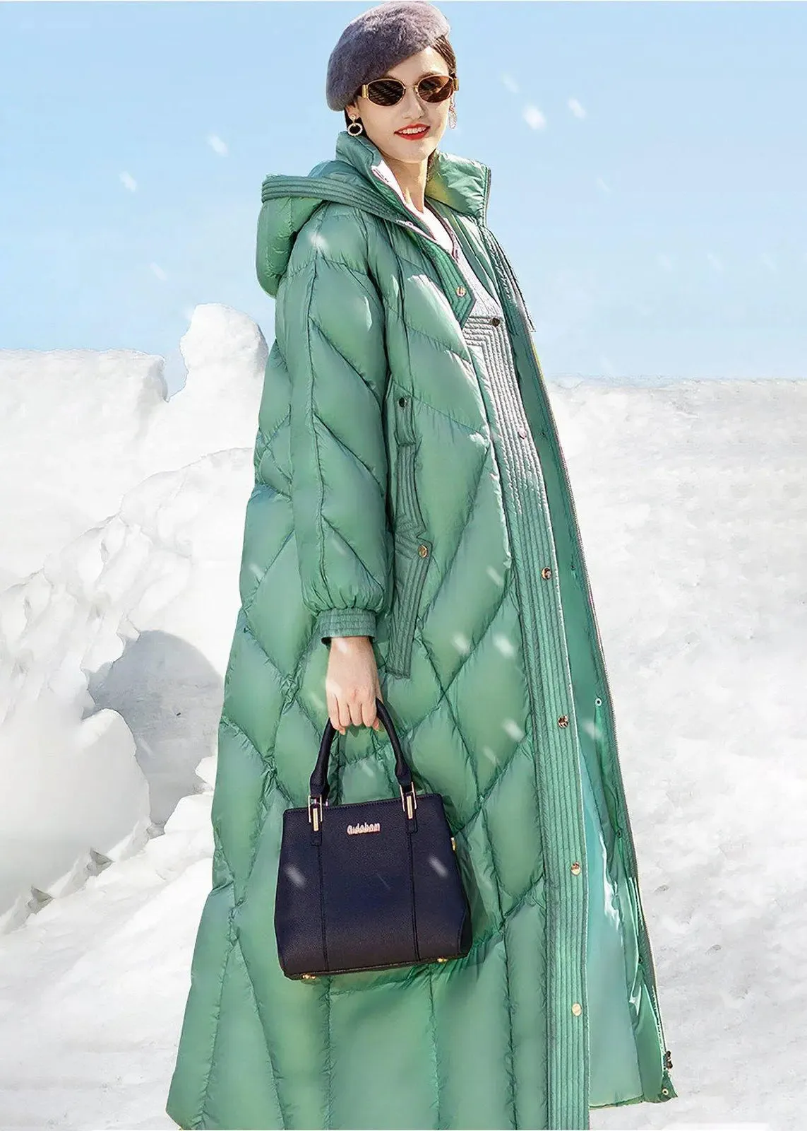 Shirley Hooded Maxi Thick Down Puffer Coat