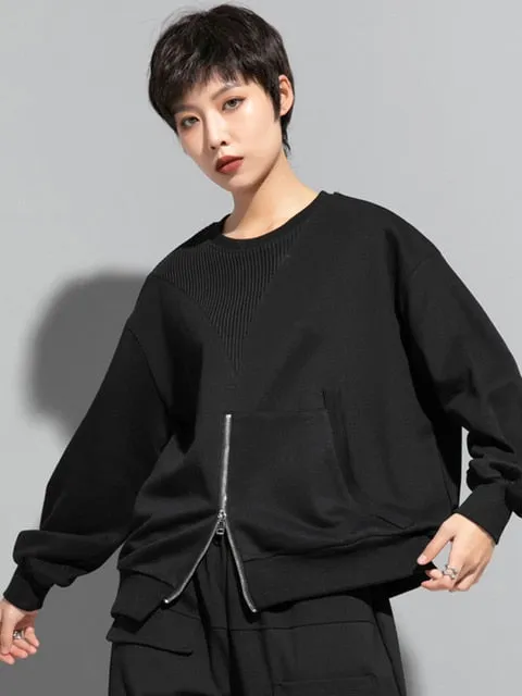 Shoma Split Zipper Sweatshirt