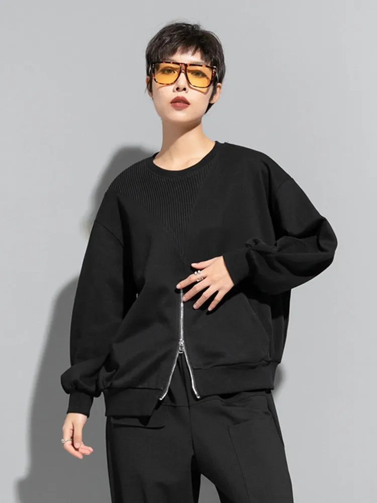 Shoma Split Zipper Sweatshirt