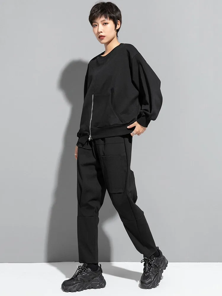 Shoma Split Zipper Sweatshirt