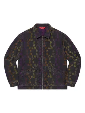 Supreme Gradient Jacquard Denim Work Jacket Black (SS22)