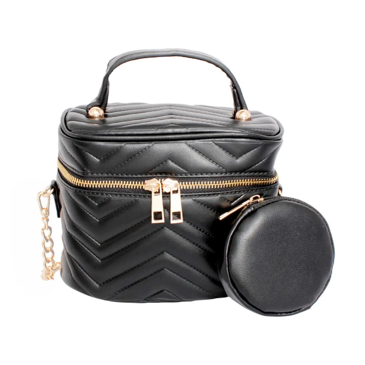 Vanity Case Crossbody Bag - Black