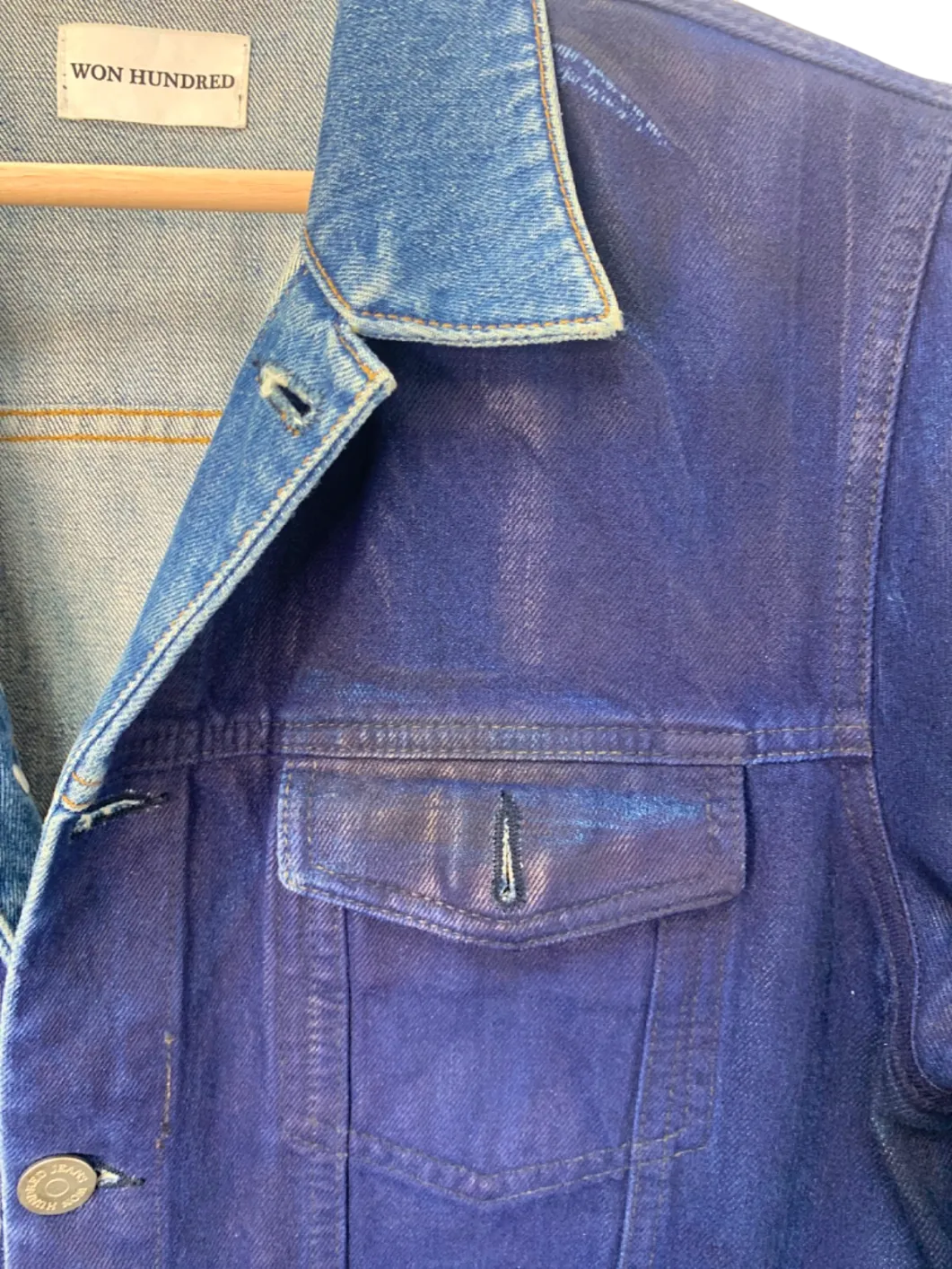 Won Hundred Blue Denim Jacket UK L