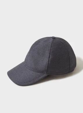 Wool/Cotton Flannel Anthracite Baseball Cap