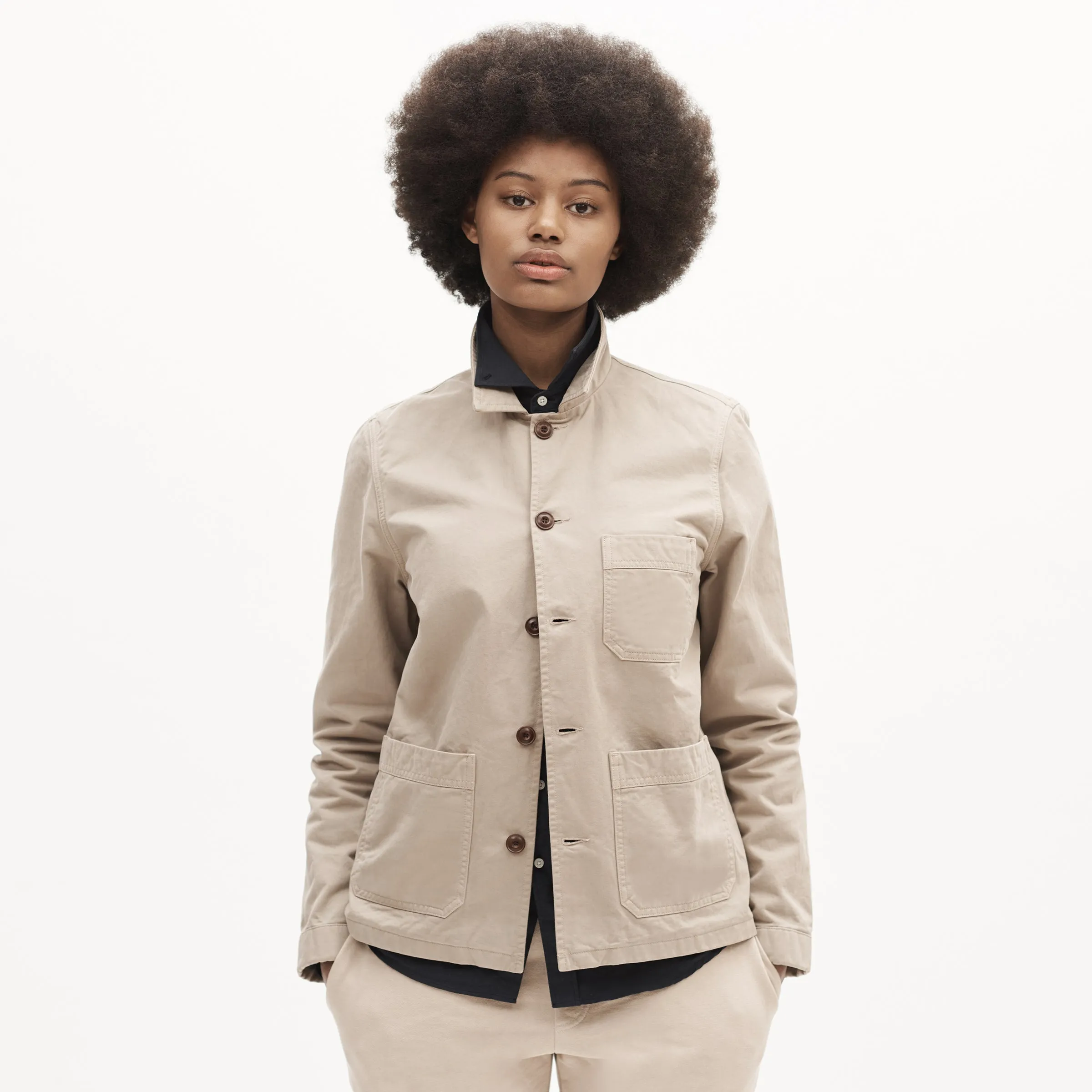 Worker Jacket  - Khaki - Final Sale