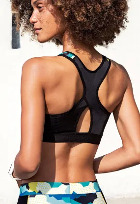 Zipper Front Sports Bra